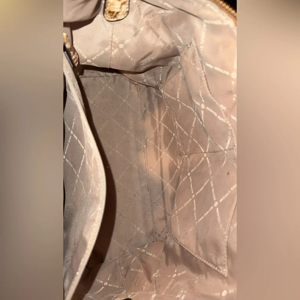 Michael Kors brown snakeskin purse - Picture 7 of 7